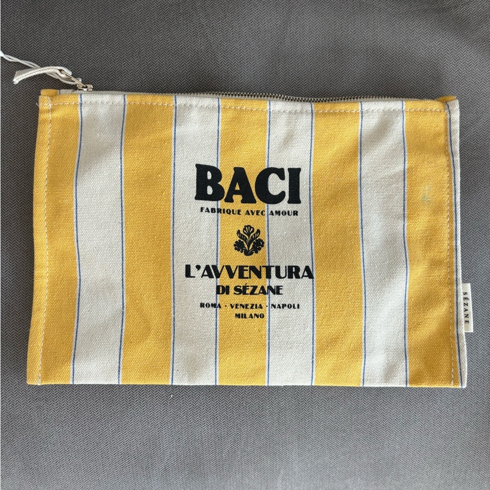 Sézane Baci canvas pouch
